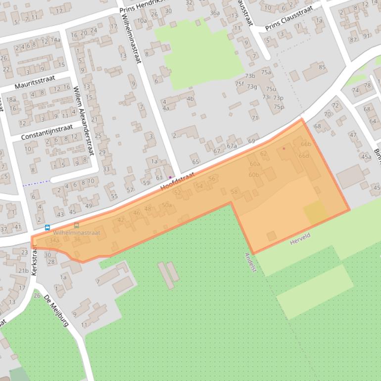 Kaart van postcodegebied 6673BH.