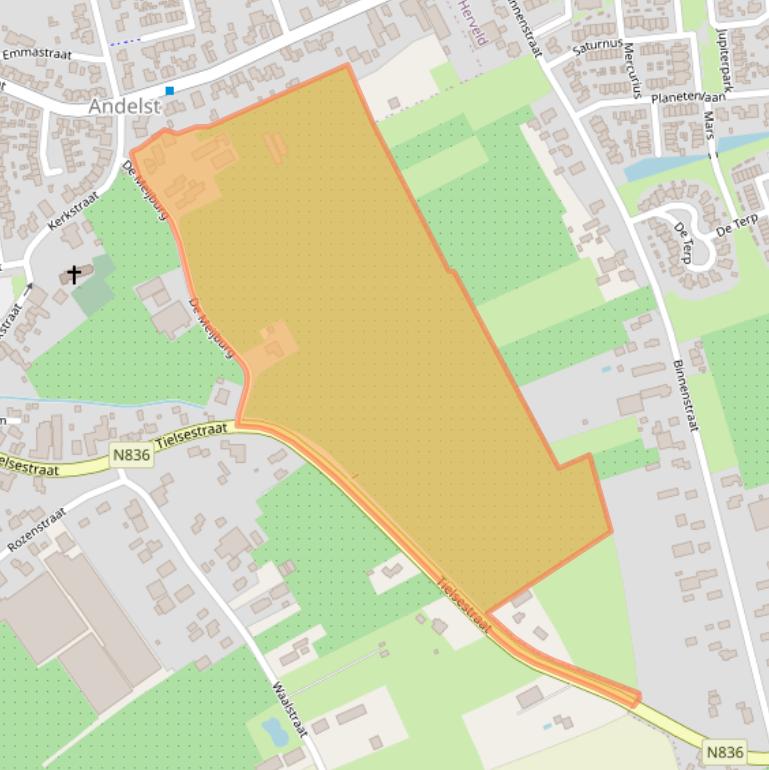 Kaart van postcodegebied 6673BW.