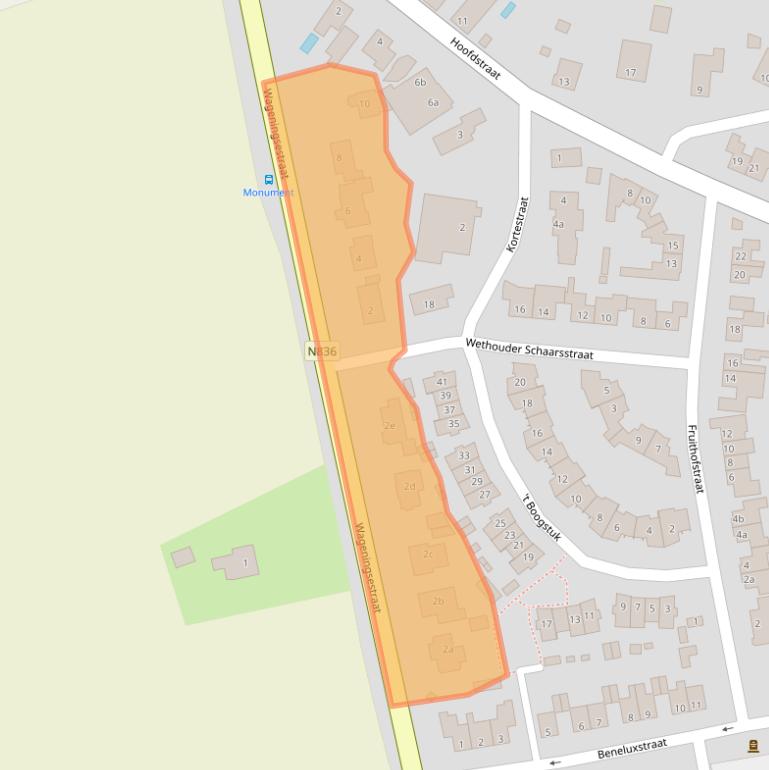 Kaart van postcodegebied 6673DC.