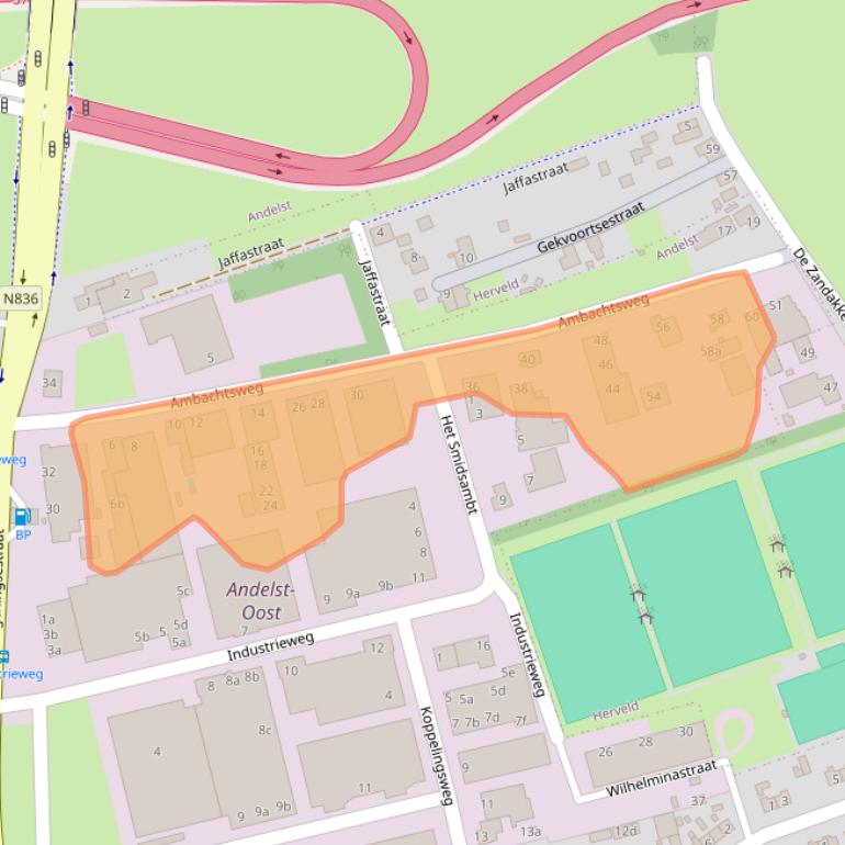 Kaart van postcodegebied 6673DK.