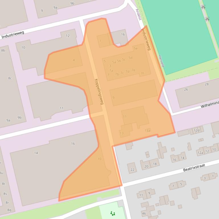 Kaart van postcodegebied 6673DT.