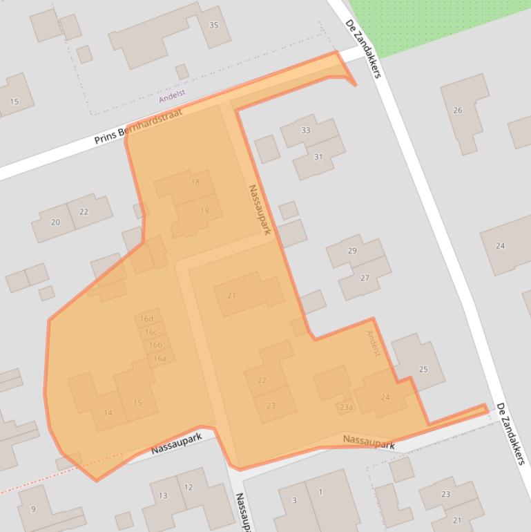 Kaart van postcodegebied 6673WS.