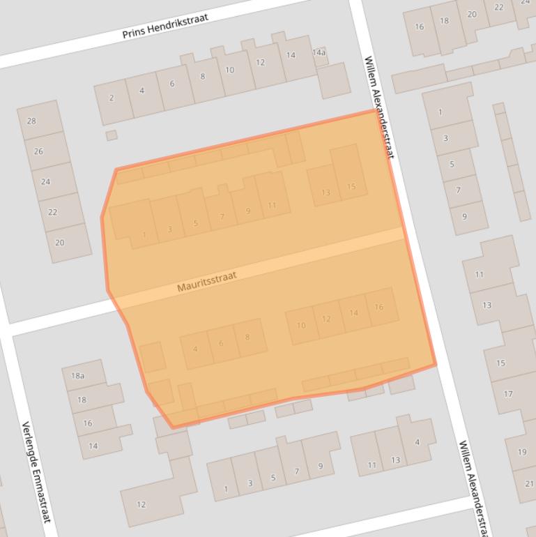 Kaart van postcodegebied 6673XE.