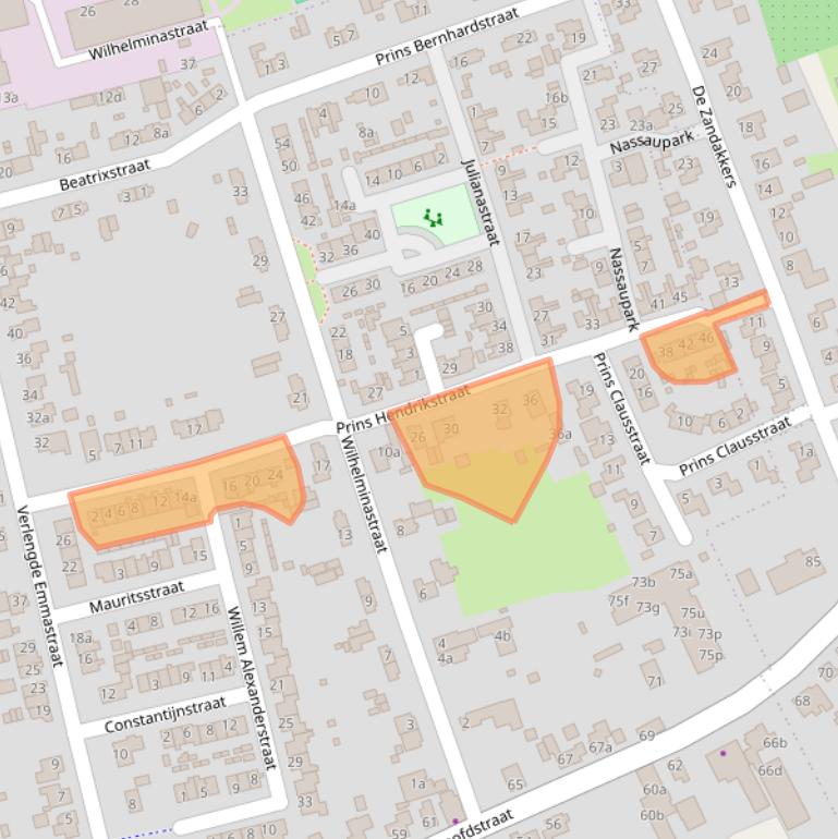 Kaart van postcodegebied 6673XJ.