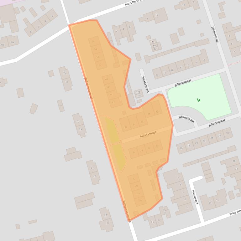 Kaart van postcodegebied 6673XV.