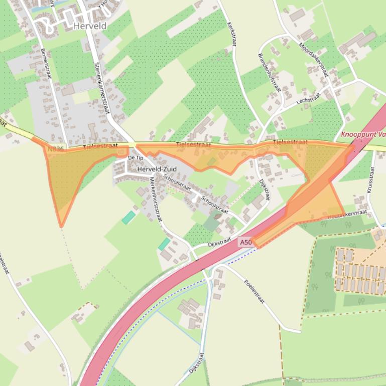 Kaart van postcodegebied 6674AB.