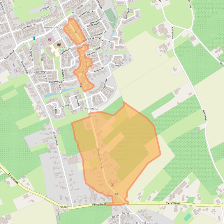 Kaart van postcodegebied 6674AW.