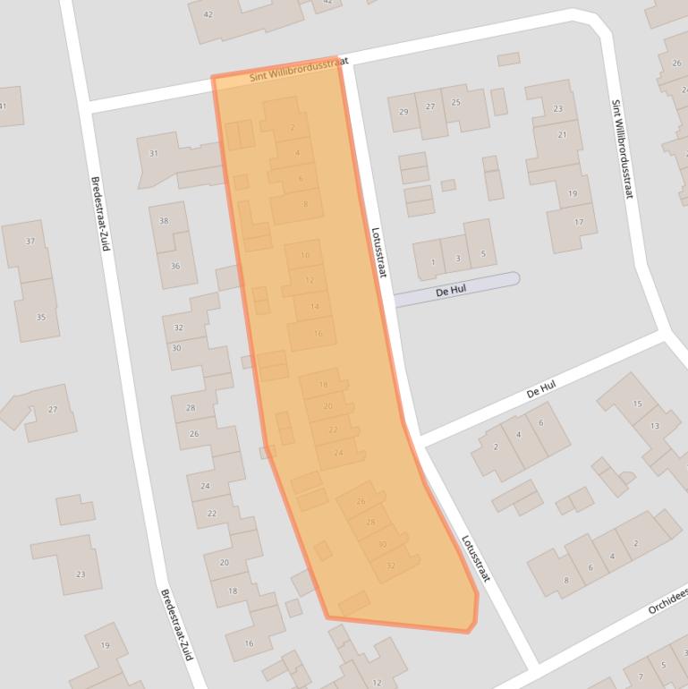 Kaart van postcodegebied 6674BJ.