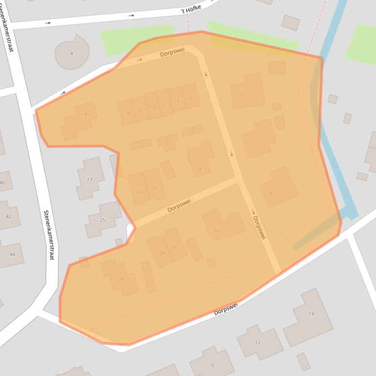 Kaart van postcodegebied 6674DP.