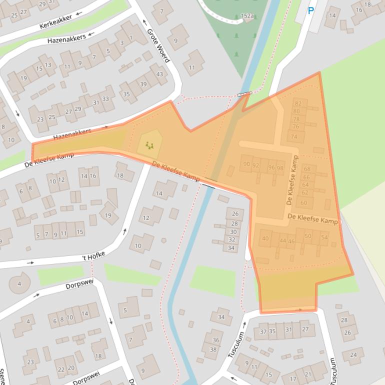 Kaart van postcodegebied 6674DT.