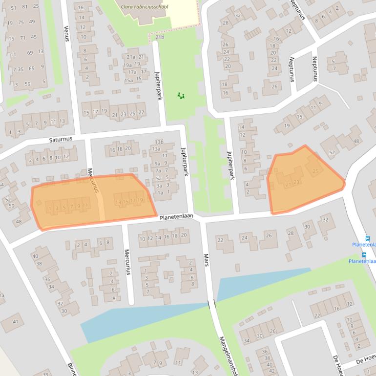 Kaart van postcodegebied 6674EA.