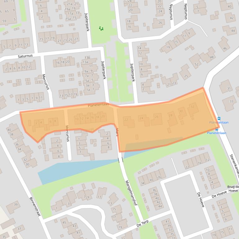 Kaart van postcodegebied 6674EB.