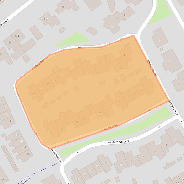 Kaart van postcodegebied 6674EM.