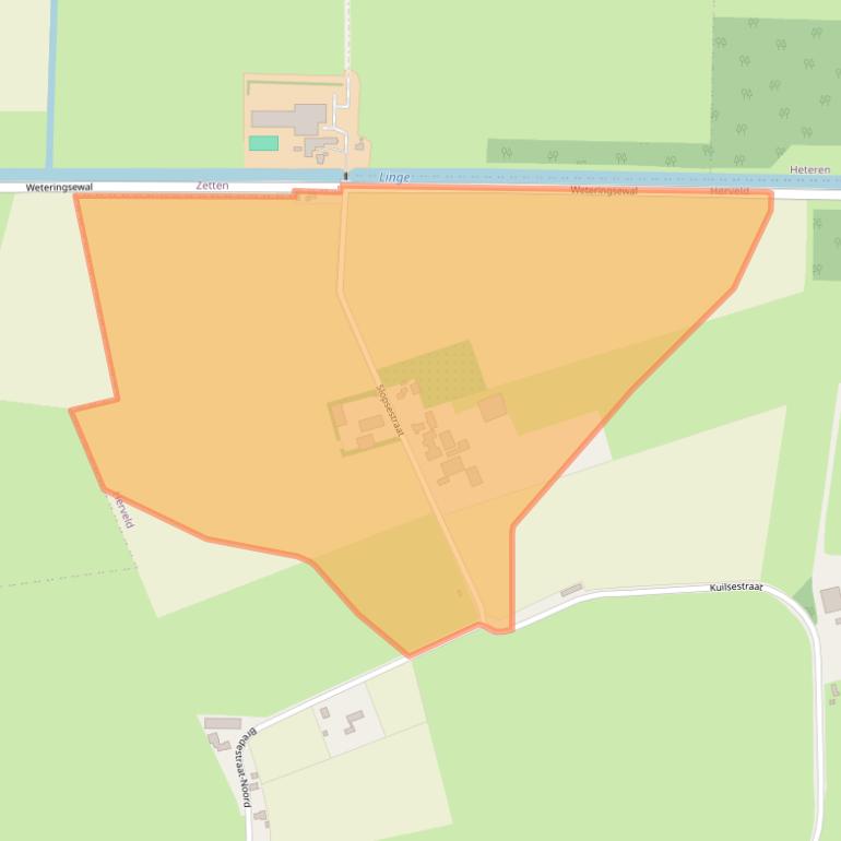 Kaart van postcodegebied 6674MC.