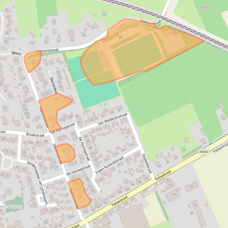 Kaart van postcodegebied 6675AW.