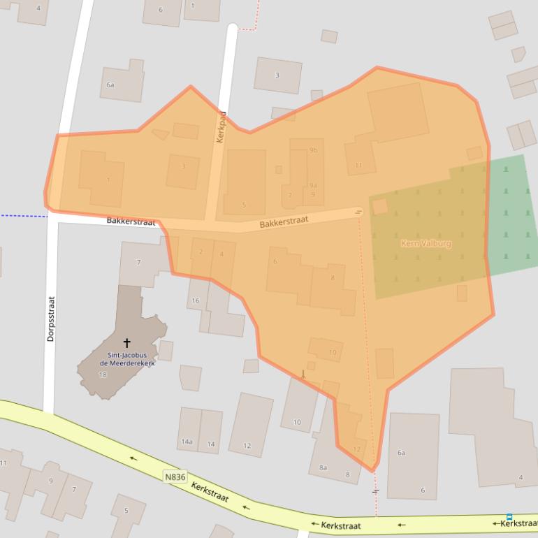 Kaart van postcodegebied 6675BA.