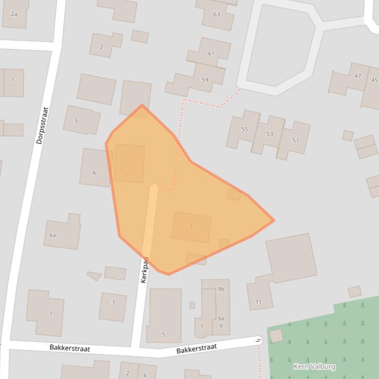 Kaart van postcodegebied 6675BC.