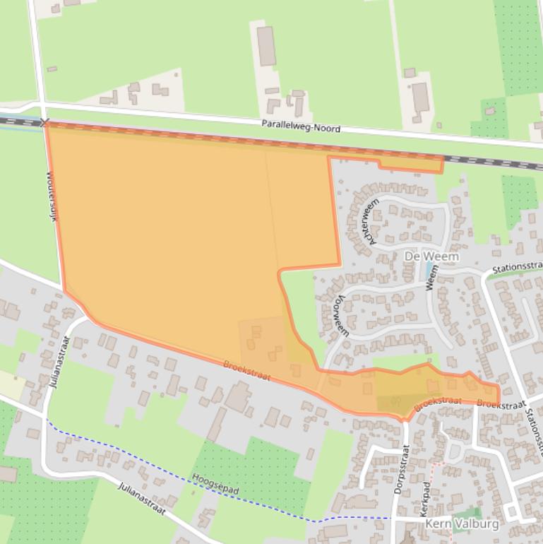 Kaart van postcodegebied 6675BD.