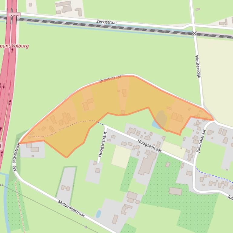 Kaart van postcodegebied 6675BE.