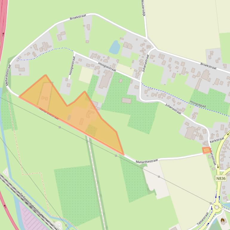 Kaart van postcodegebied 6675BM.