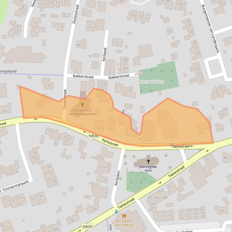 Kaart van postcodegebied 6675BR.