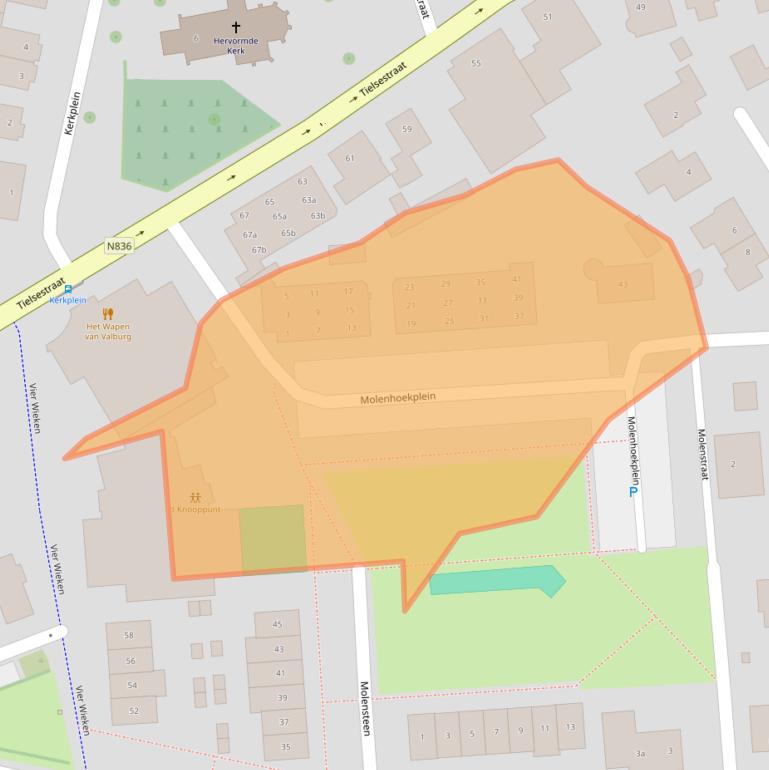 Kaart van postcodegebied 6675BZ.