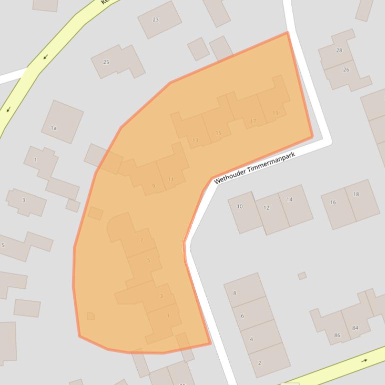 Kaart van postcodegebied 6675CB.