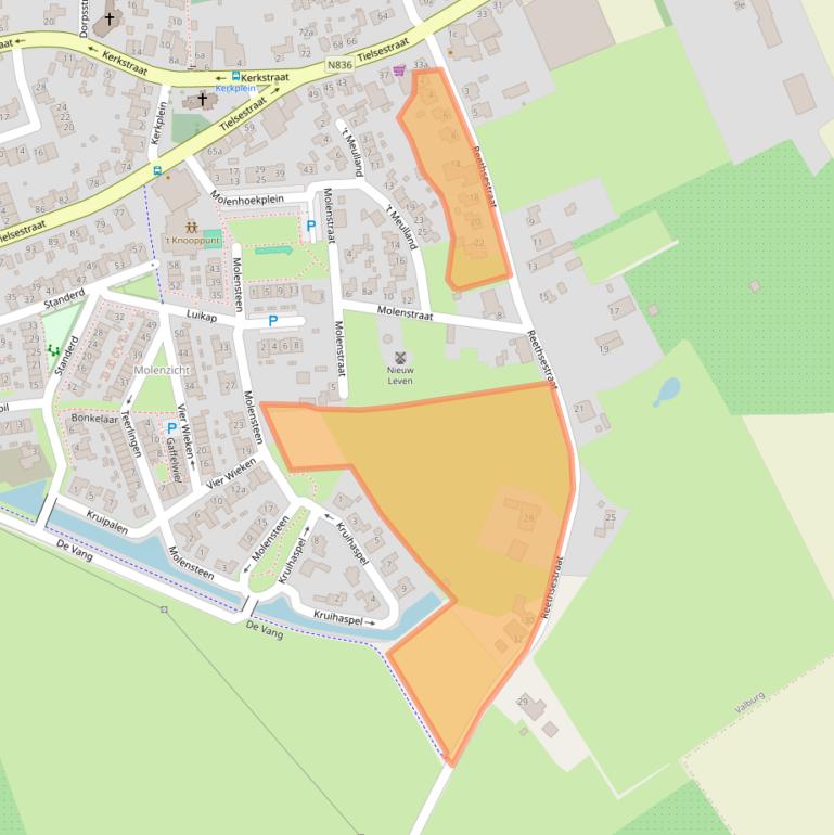 Kaart van postcodegebied 6675CD.