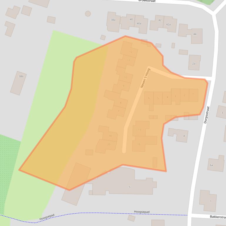 Kaart van postcodegebied 6675DA.