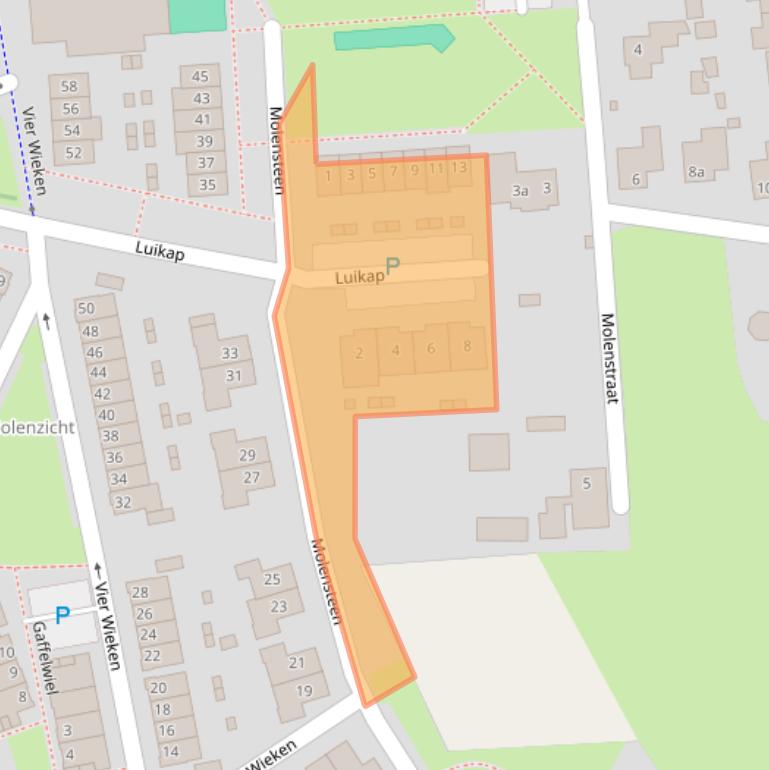 Kaart van postcodegebied 6675GD.