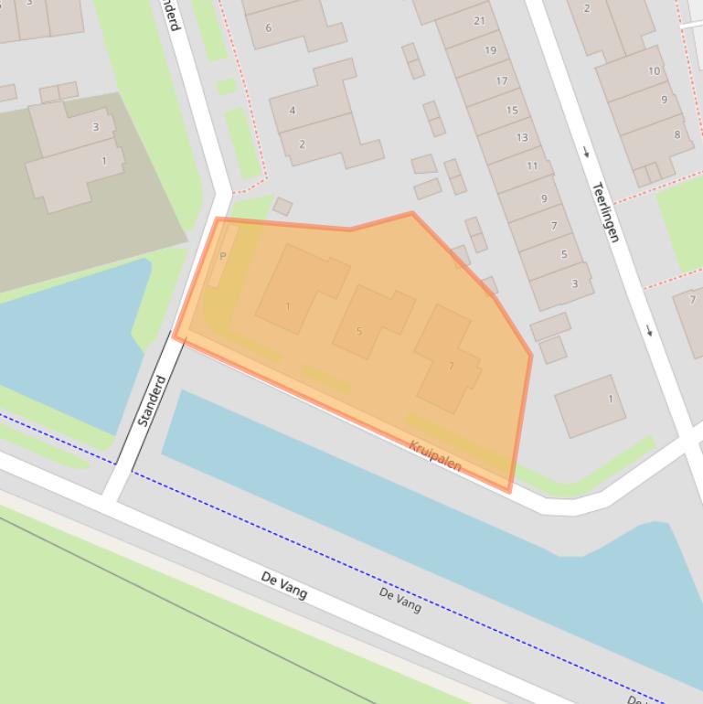 Kaart van postcodegebied 6675GG.