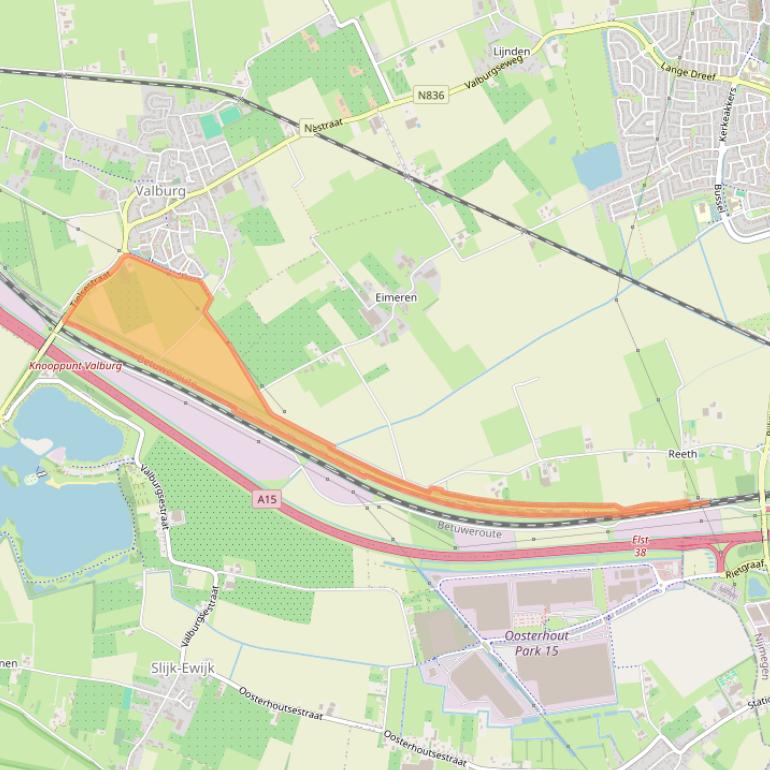 Kaart van postcodegebied 6675HA.