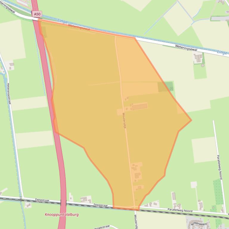 Kaart van postcodegebied 6675MC.