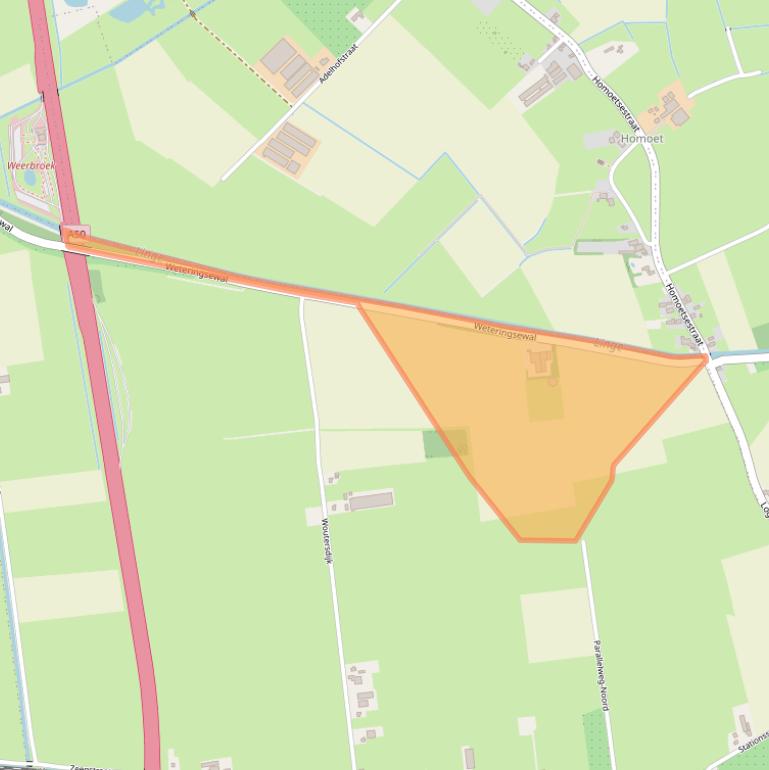 Kaart van postcodegebied 6675NA.