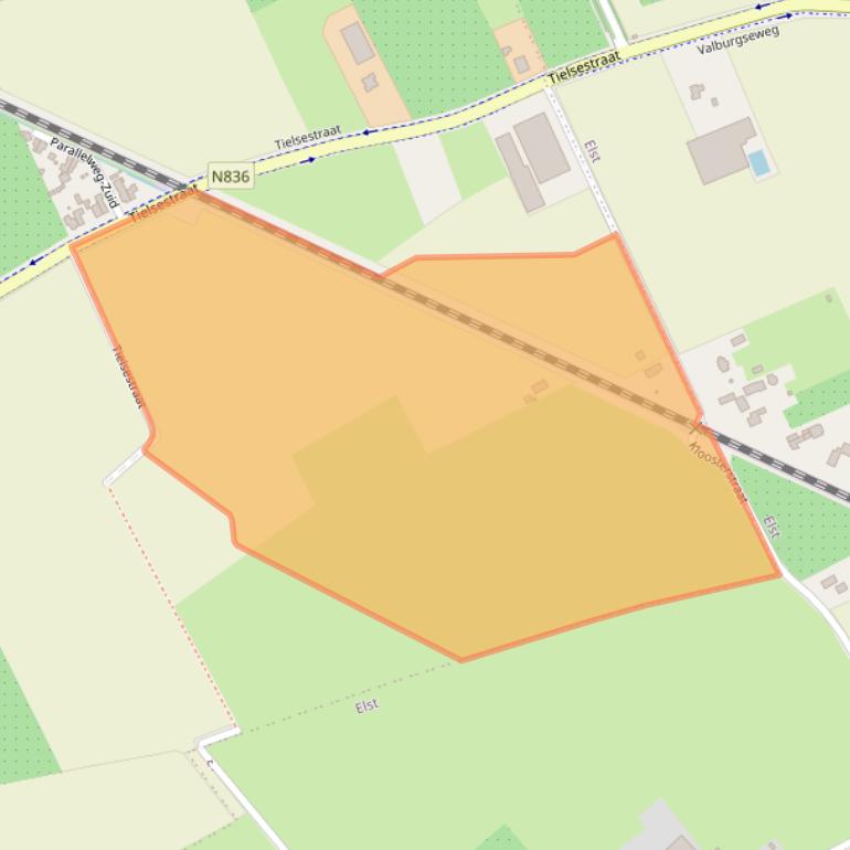 Kaart van postcodegebied 6675ND.