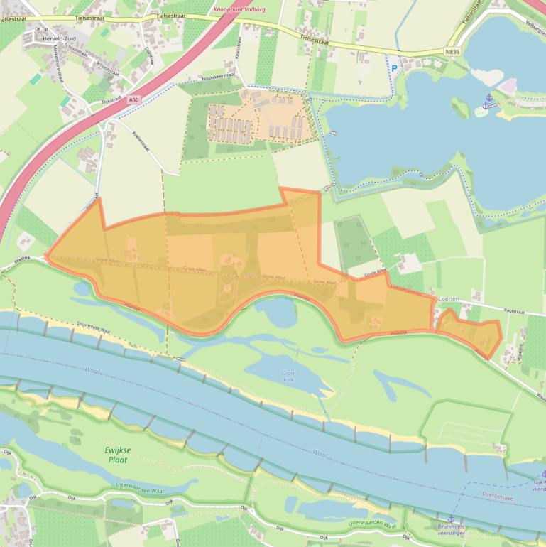 Kaart van postcodegebied 6677MA.