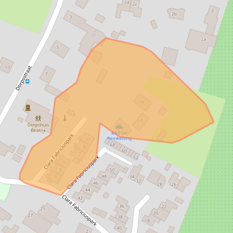 Kaart van postcodegebied 6677PN.