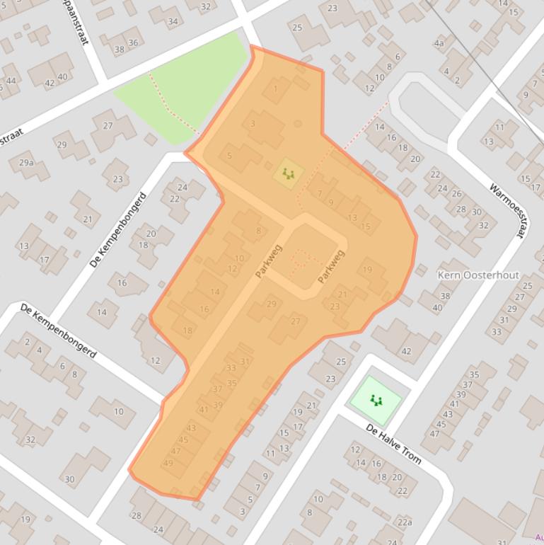 Kaart van postcodegebied 6678AW.