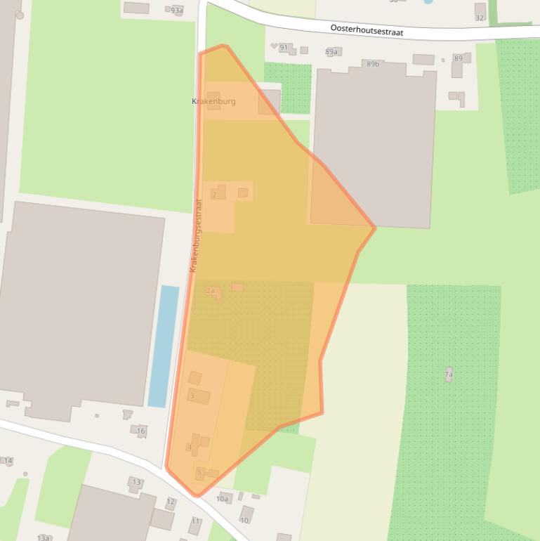 Kaart van postcodegebied 6678AZ.