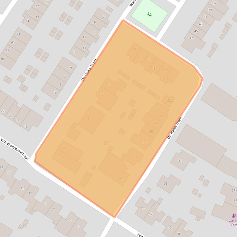 Kaart van postcodegebied 6678BW.