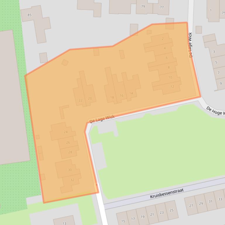 Kaart van postcodegebied 6678DB.