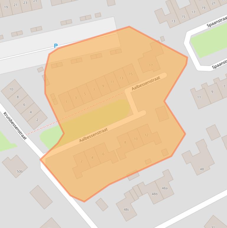 Kaart van postcodegebied 6678DD.