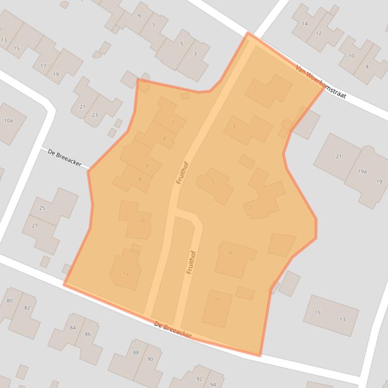 Kaart van postcodegebied 6678DE.