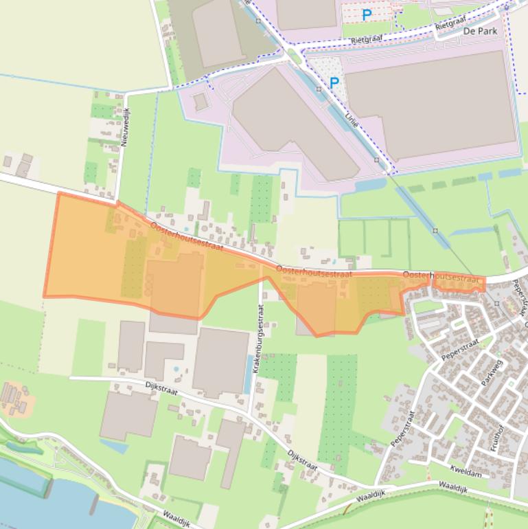 Kaart van postcodegebied 6678PG.