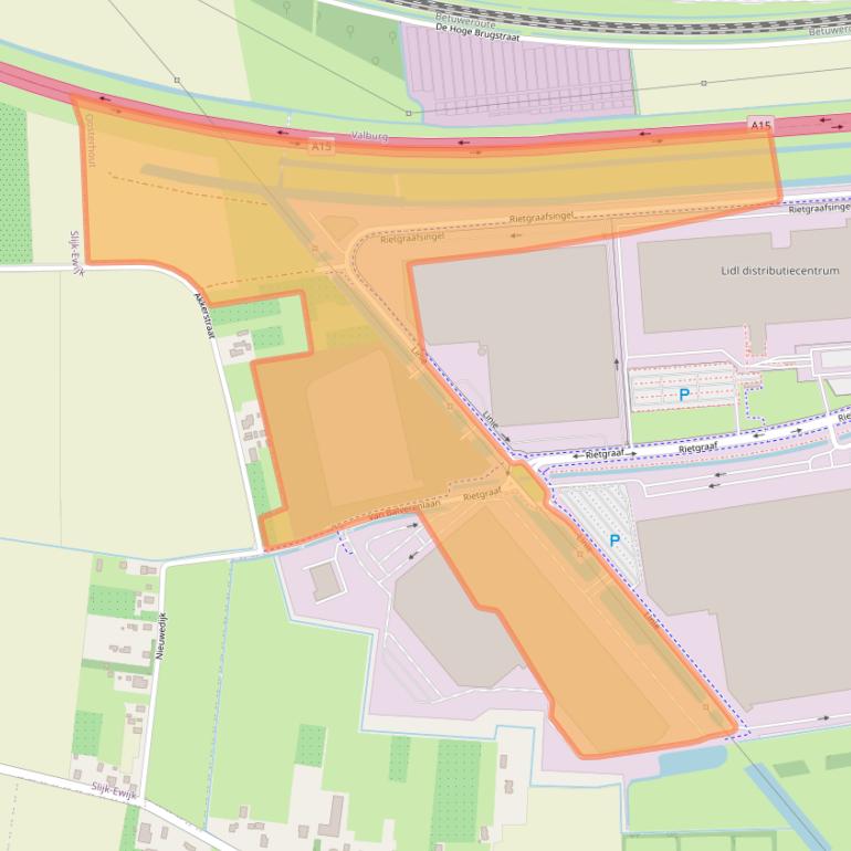 Kaart van postcodegebied 6678PK.