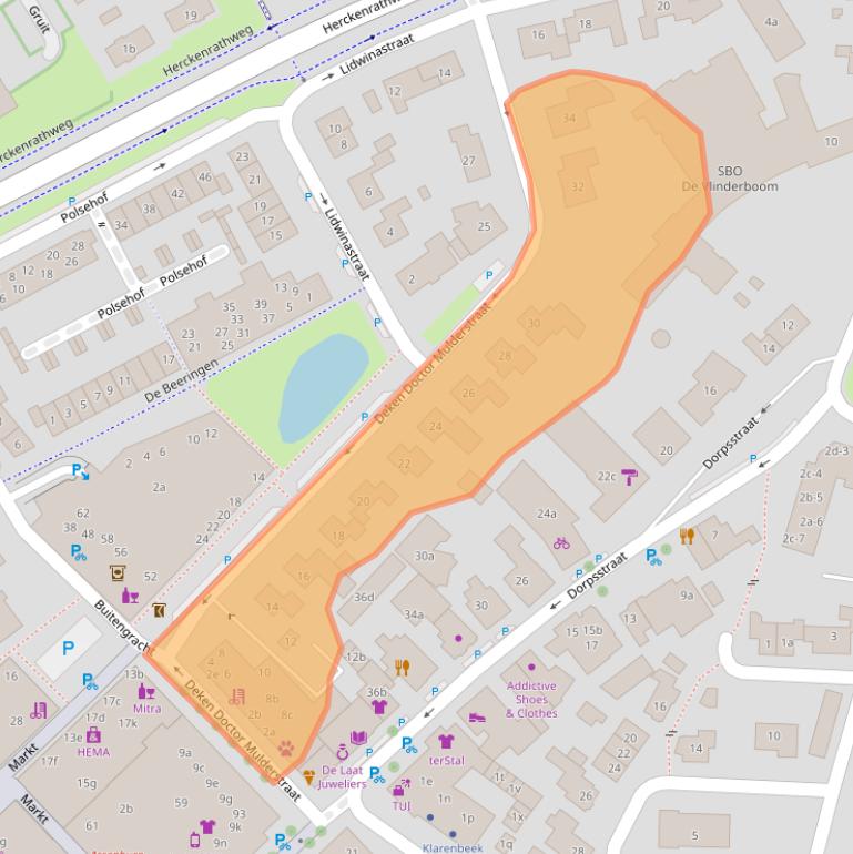 Kaart van postcodegebied 6681AB.