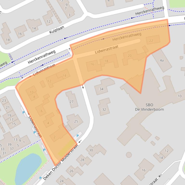 Kaart van postcodegebied 6681AD.