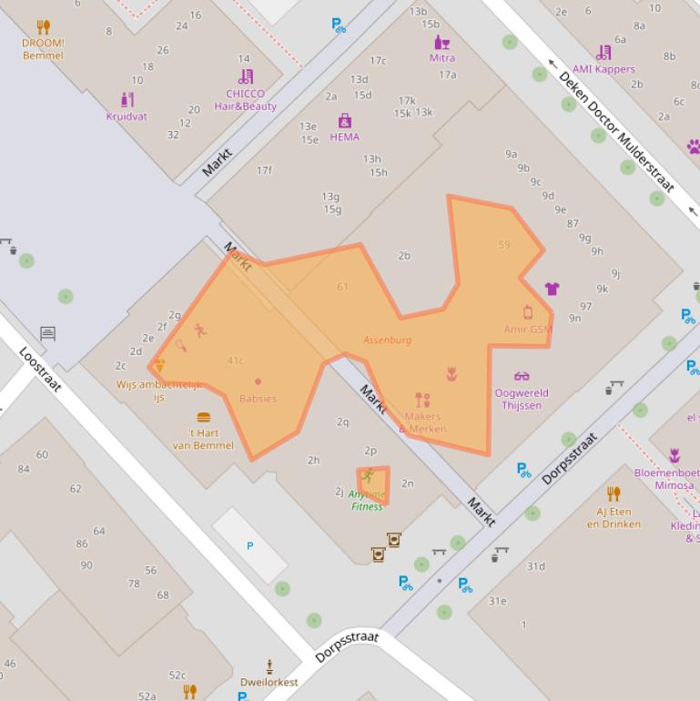 Kaart van postcodegebied 6681AG.