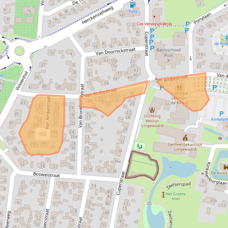 Kaart van postcodegebied 6681AK.