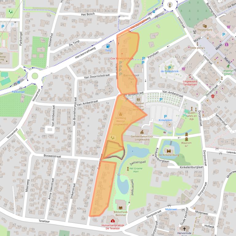 Kaart van postcodegebied 6681AR.